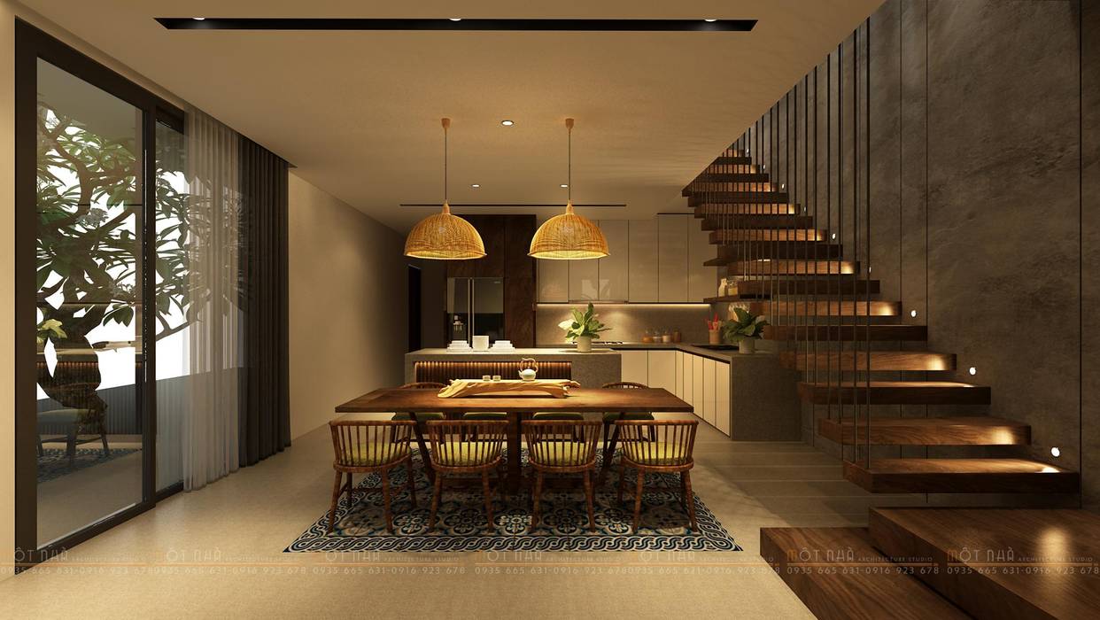 Cầu Giấy House, Văn Phòng Kiến Trúc Một Nhà Văn Phòng Kiến Trúc Một Nhà Escaleras