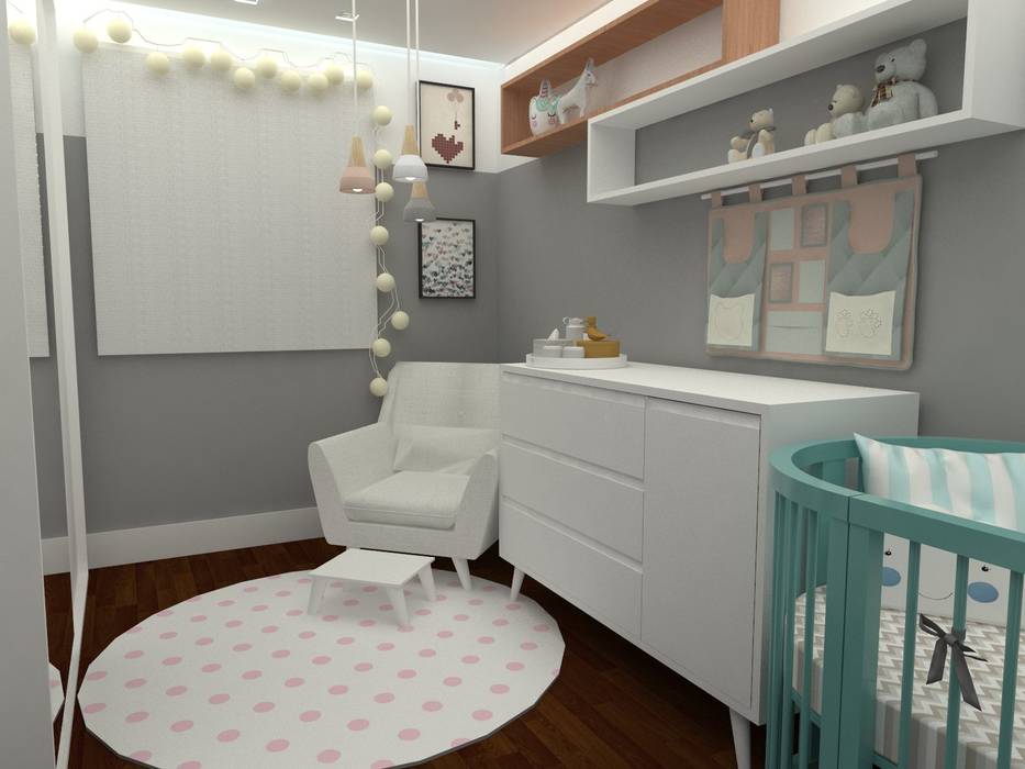 QRBH, Angelica Pecego Arquitetura Angelica Pecego Arquitetura Baby room