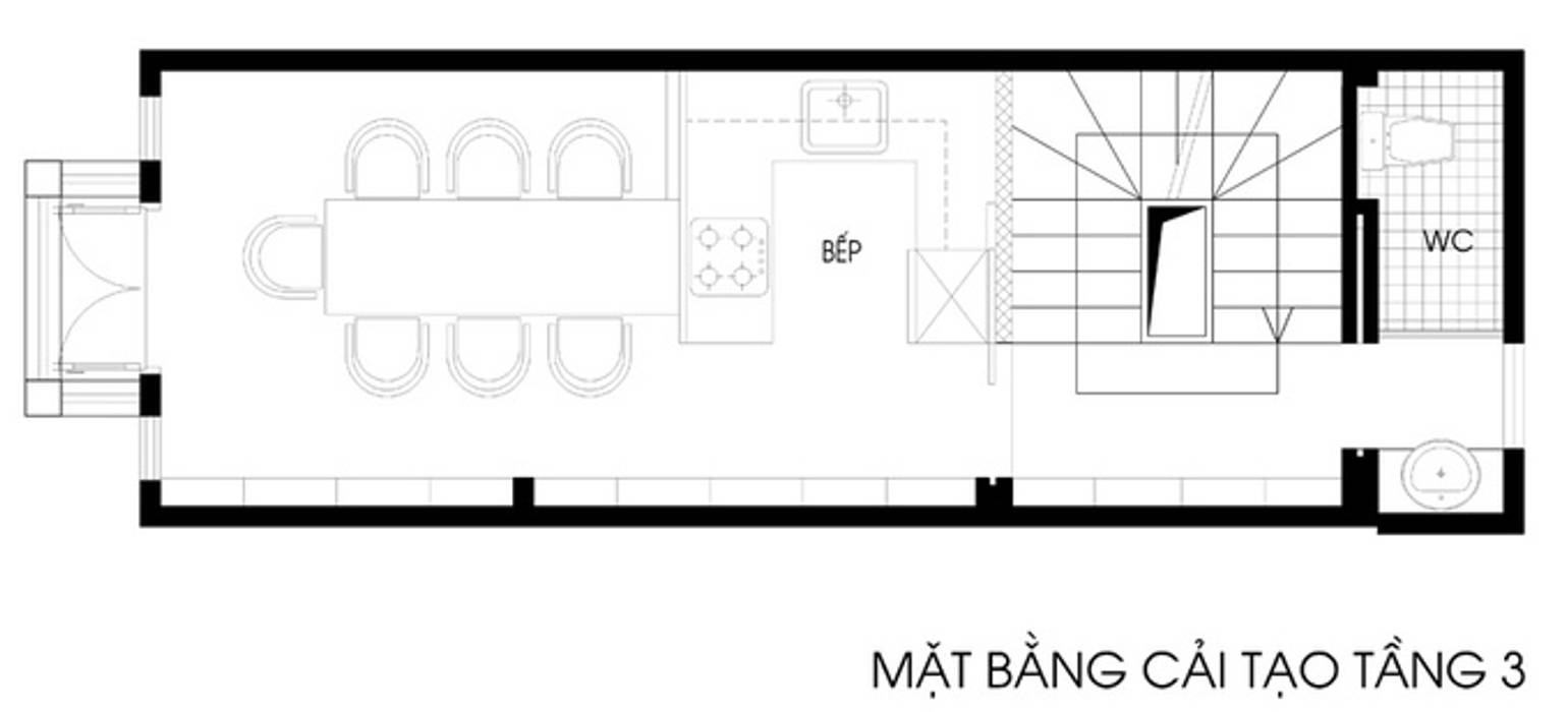 Ngạc Nhiên Với Thiết Kế Nhà Phố 26m2 Nhỏ Mà Vẫn Xinh, Công ty TNHH Xây Dựng TM – DV Song Phát Công ty TNHH Xây Dựng TM – DV Song Phát Окремий будинок