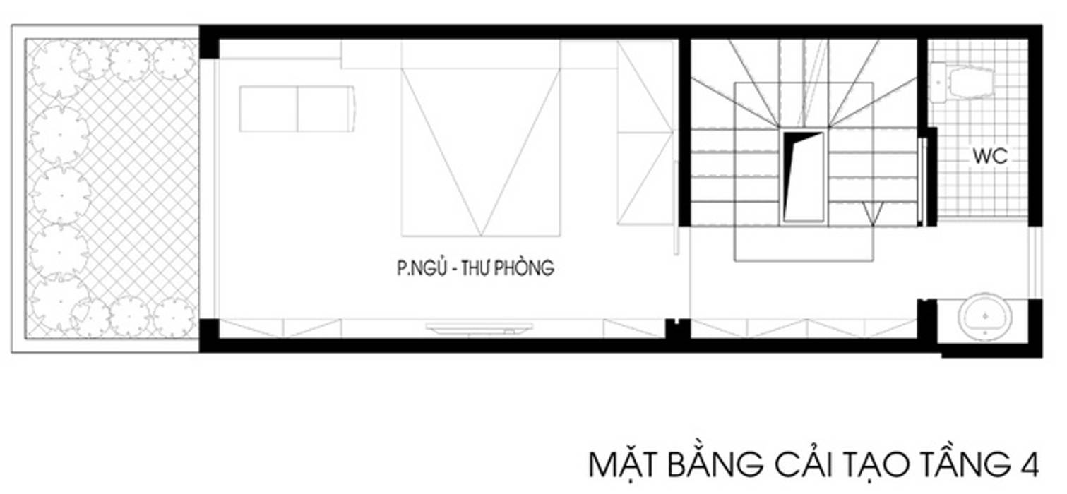 Bản vẽ thiết kế nhà phố 5 tầng Công ty TNHH Xây Dựng TM – DV Song Phát Nhà gia đình