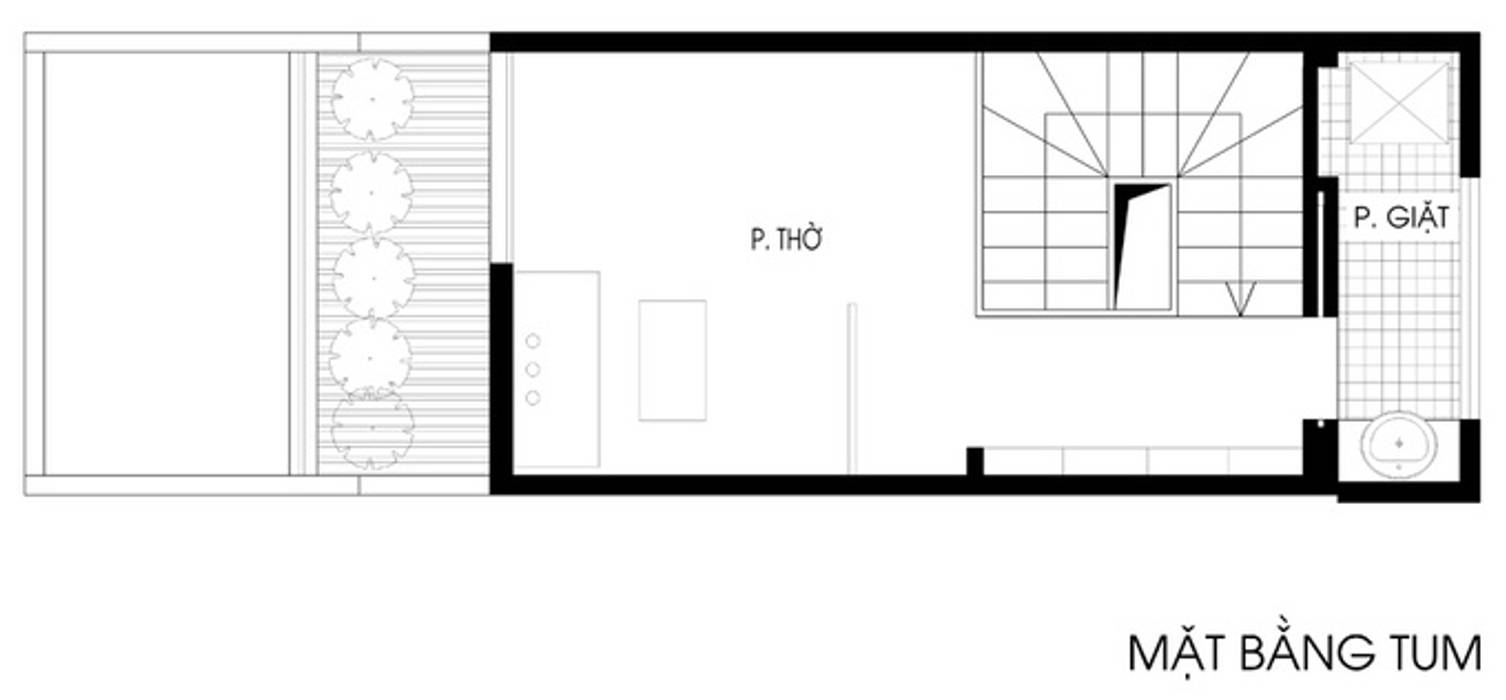 Ngạc Nhiên Với Thiết Kế Nhà Phố 26m2 Nhỏ Mà Vẫn Xinh, Công ty TNHH Xây Dựng TM – DV Song Phát Công ty TNHH Xây Dựng TM – DV Song Phát Casas unifamiliares