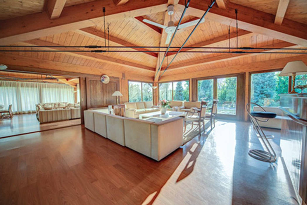 homify سقف متعدد الميول خشب Wood effect