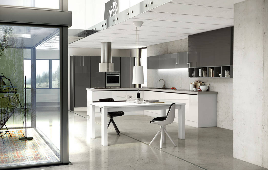 Colección Antalia, Isoko Proyecto Isoko Proyecto Built-in kitchens MDF White