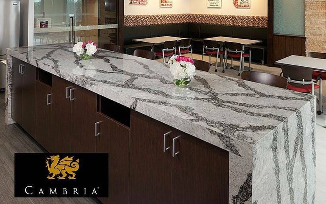 Poli Mer Decor Mermer Masa Mutfak Ve Banyo Tezgahlari Uygulama Merkezi Cambria Tezgah Modern Tarz Modern Kuvars Homify