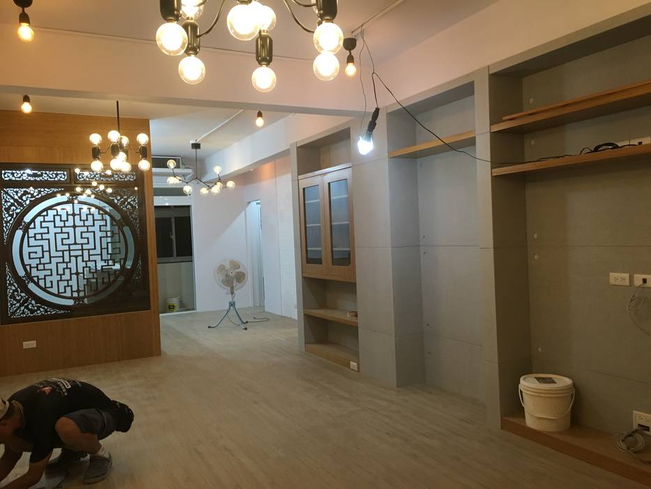 新店, Joy Full Interior Designer 佐輔室內裝修 Joy Full Interior Designer 佐輔室內裝修 现代客厅設計點子、靈感 & 圖片