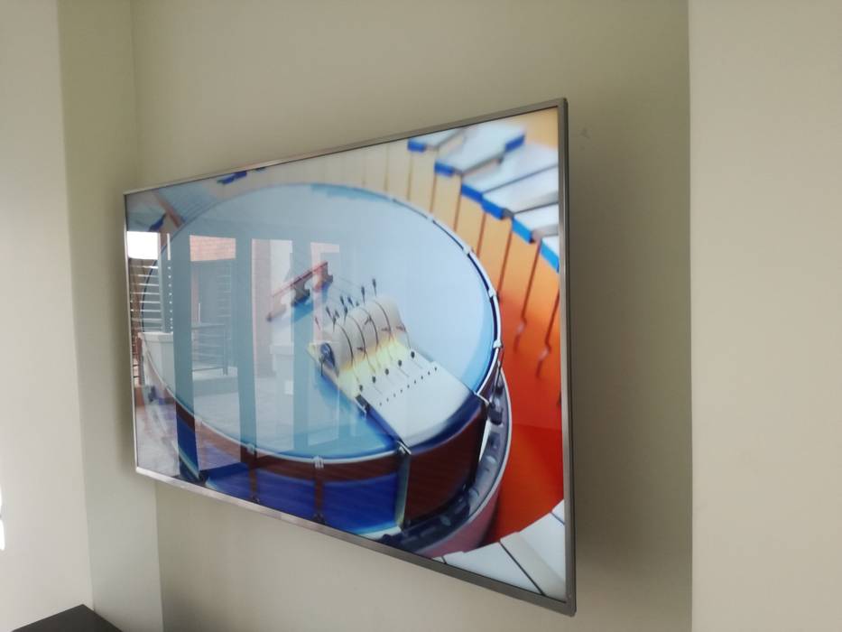 LED Display(mounted) Rounded Pixels Media Living room
