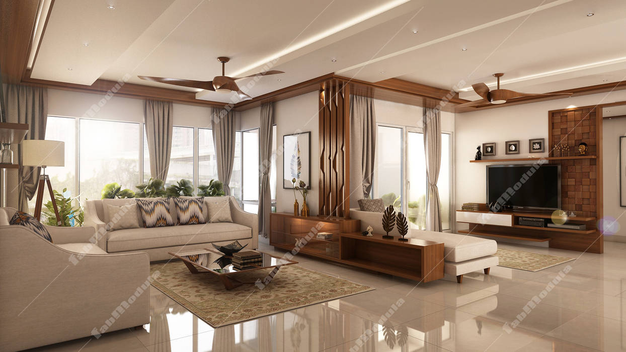 Living room designs, Fabmodula Fabmodula غرفة المعيشة