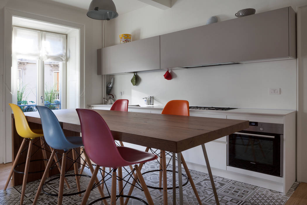 AM Family Flat, Filippo Colombetti, Architetto Filippo Colombetti, Architetto システムキッチン