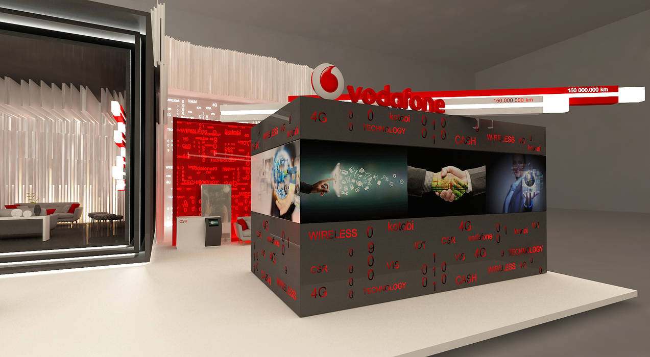 Vodafone booth Lines Studios