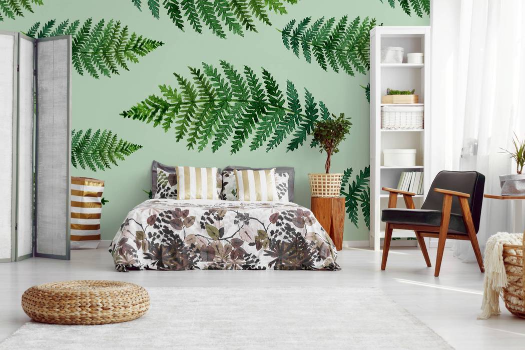 GREEN FERN IN THE BEDROOM Pixers 스칸디나비아 침실