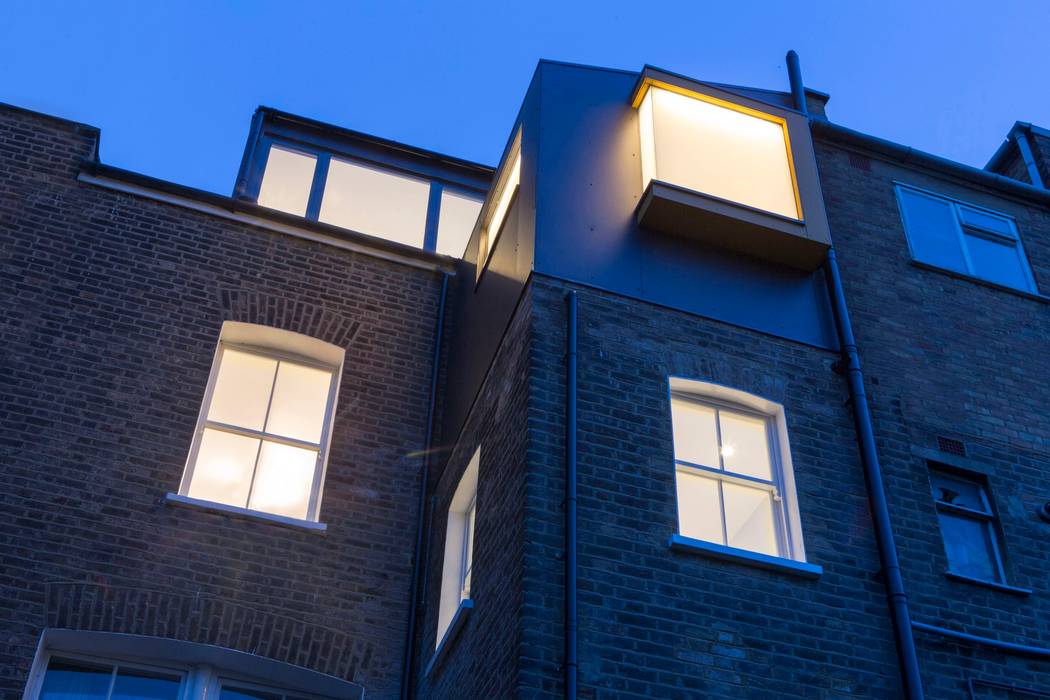 Bird's Nest At Night A2studio Terrace house Aluminium/Zinc dormer,loft,zinc