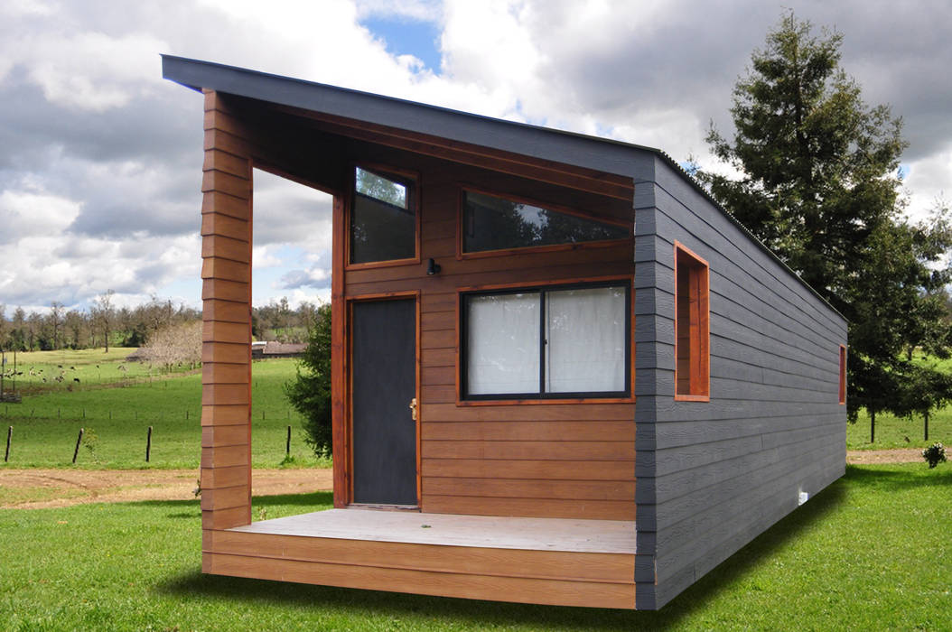 Refugio M-1, Pucón homify Cabañas Madera Acabado en madera Arquitectura,diseño,Architecture,desing,mountain house,prefabricated house,chilean House,casabella house,lodge,casa,casa de montaña,casa de madera