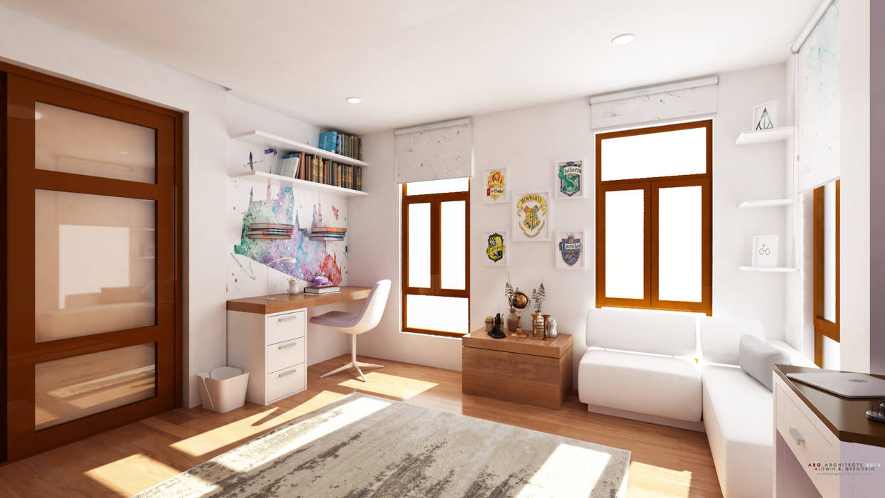 Interior works: Bedroom, ABG Architects and Builders ABG Architects and Builders Modern Yatak Odası