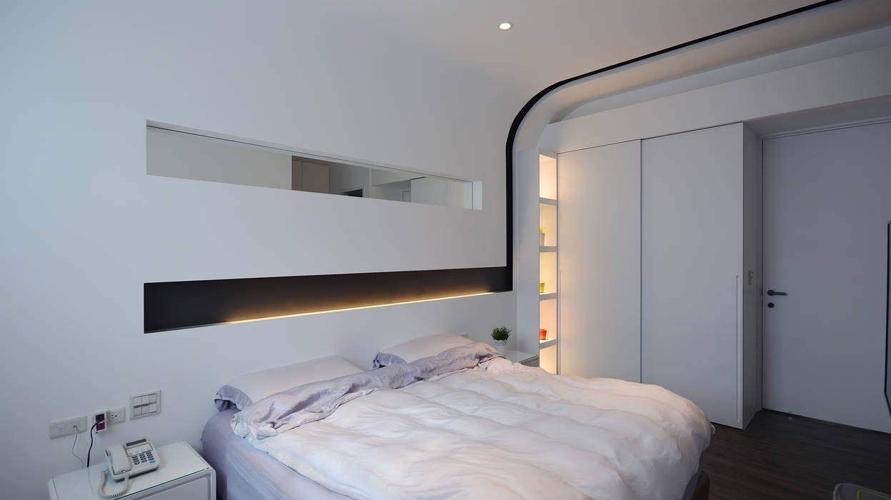 現代意象活力風 瓦悅設計有限公司 Modern style bedroom