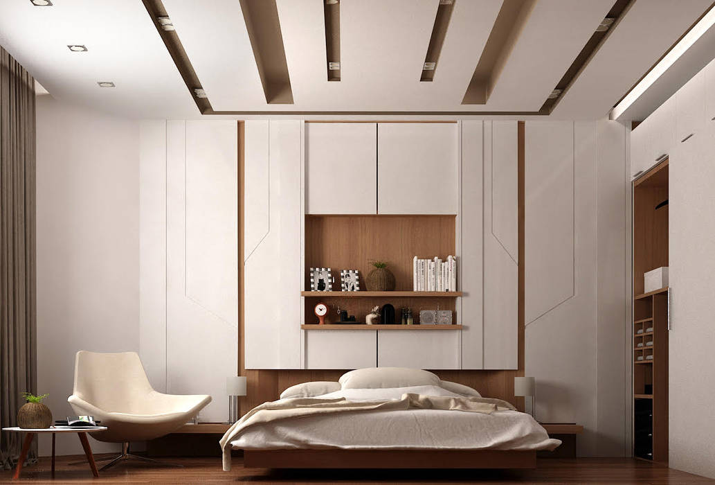 Ultra Modern Bedroom, TK Designs TK Designs Walls MDF