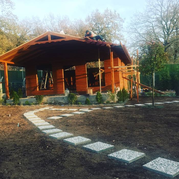 Ahşap bungalov kütük ev kayalar ahşap kereste ürünleri̇ ahşap ev ahşap