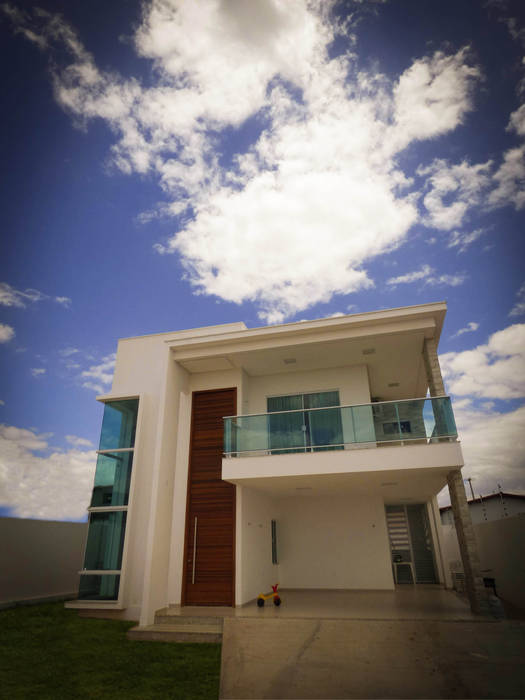 Casa EA, Renato Medeiros Arquitetura Renato Medeiros Arquitetura Terrace house Glass