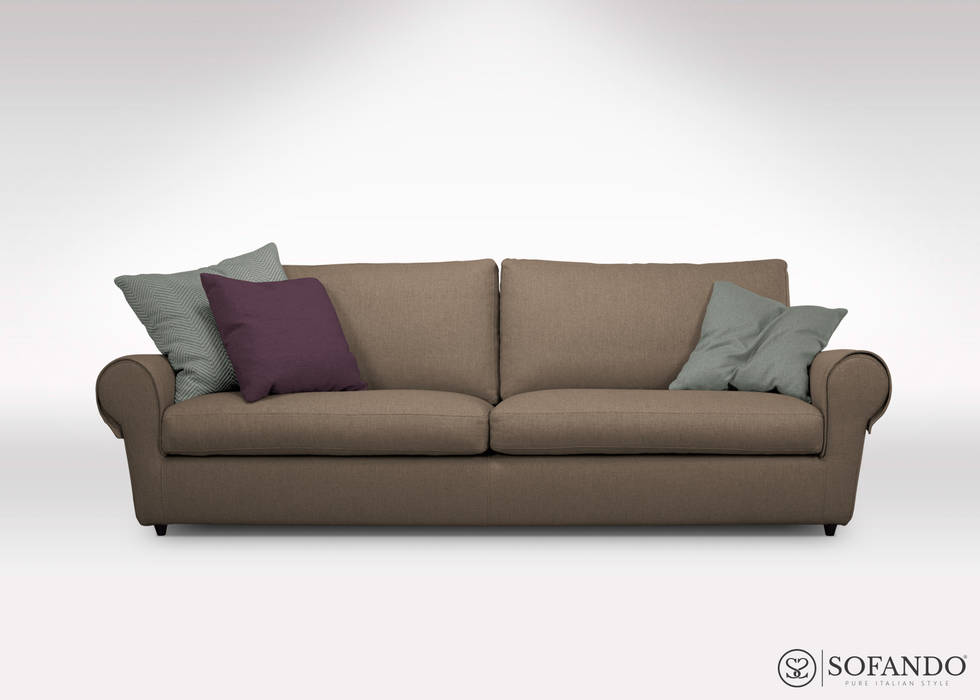 Divano Margherita Sofando Soggiornodivani Poltrone Tessuti Beige Homify