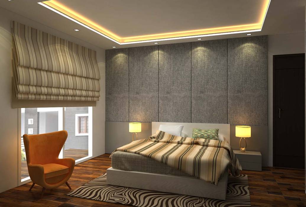 3BHK,Manish Nagar, Nagpur, Form & Function Form & Function Modern Bedroom