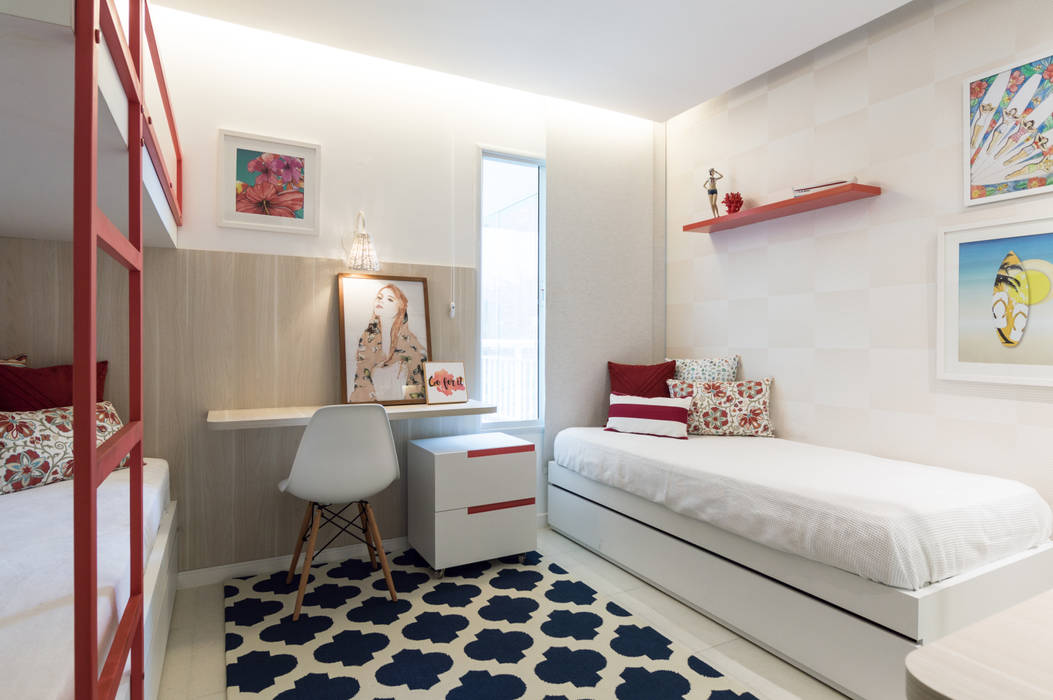 Apartamento de Praia S + T, Coletânea Arquitetos Coletânea Arquitetos Minimalist bedroom