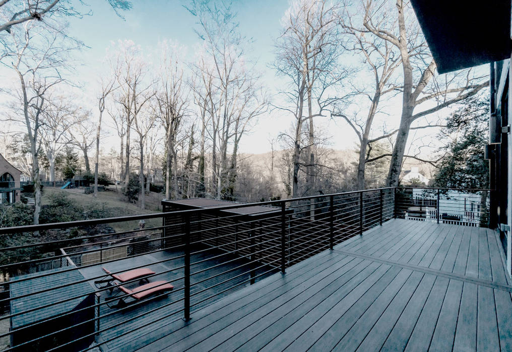 Chesapeake, KUBE architecture KUBE architecture Moderne balkons, veranda's en terrassen