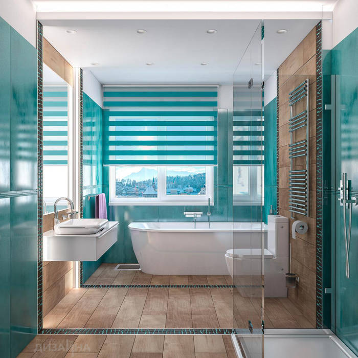 Ванная в современном стиле в КП Новые Вешки Технологии дизайна Ванная комната в стиле модерн