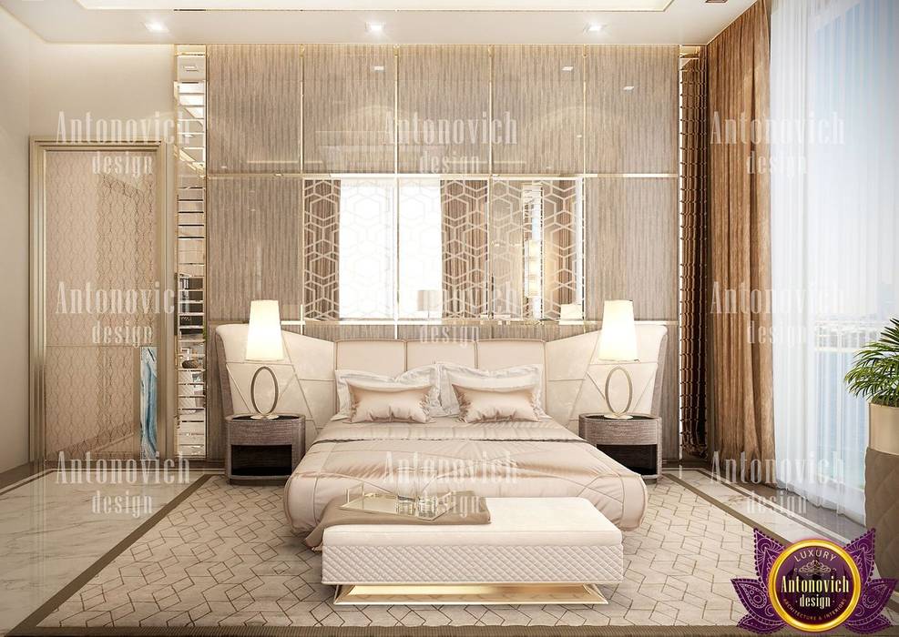 ​Home design styles of Katrina Antonovich, Luxury Antonovich Design Luxury Antonovich Design Modern style bedroom