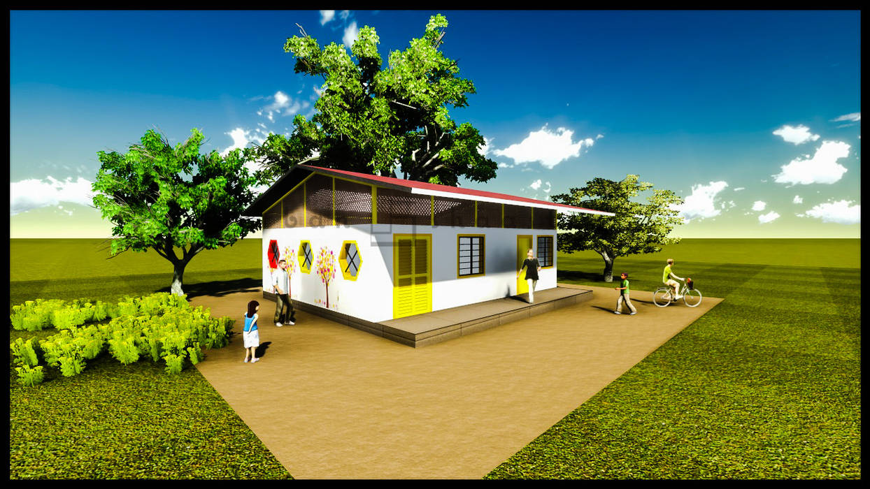 Anganwadi Design , Urban Shaastra Urban Shaastra Commercial spaces Sắt / thép Trường học