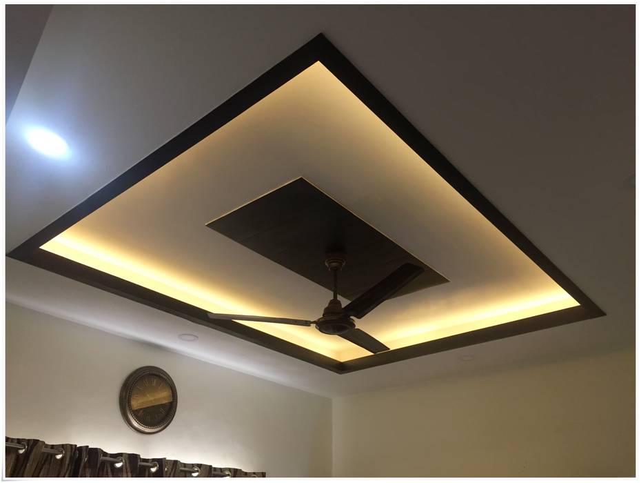 False Ceiling In The Dining Modern Dining Room By U And I