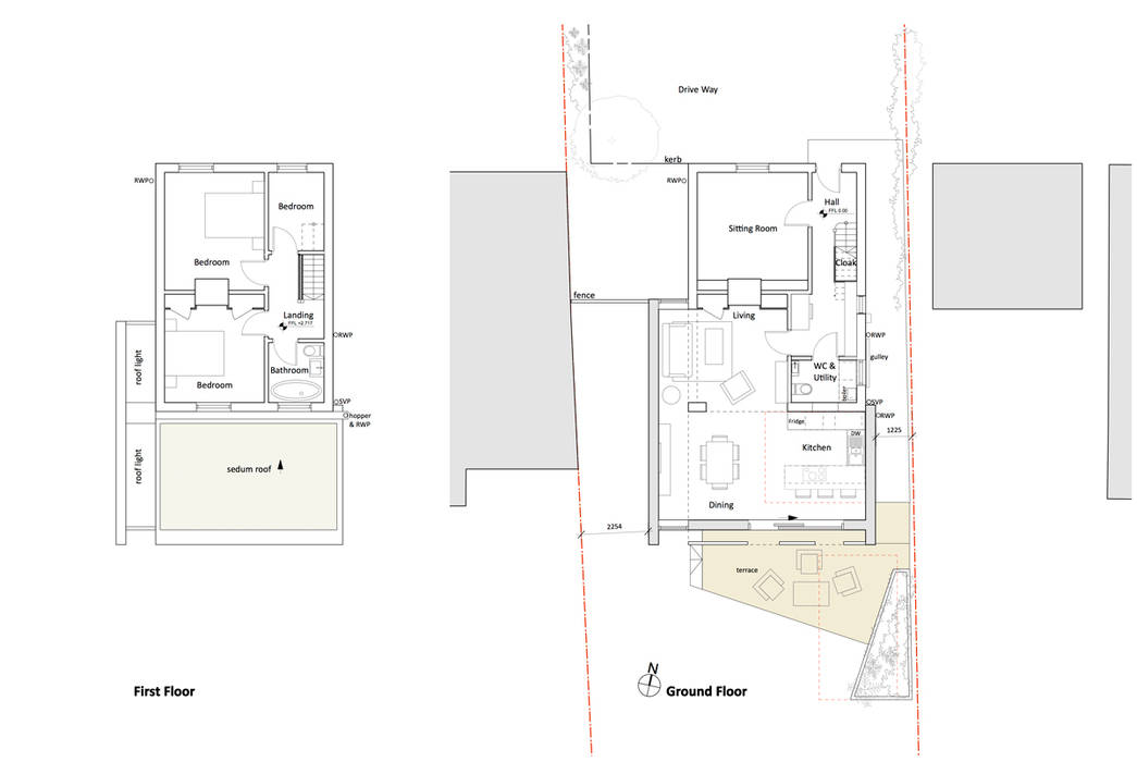 Single Storey Extension Floor Plans ArchitectureLIVE open plan living,open plan kitchen,rear extension,single storey,south facing