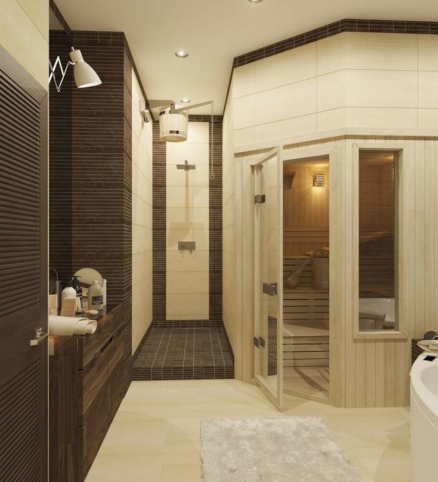 Сауна и санузлы Вира-АртСтрой Ванная комната в стиле минимализм