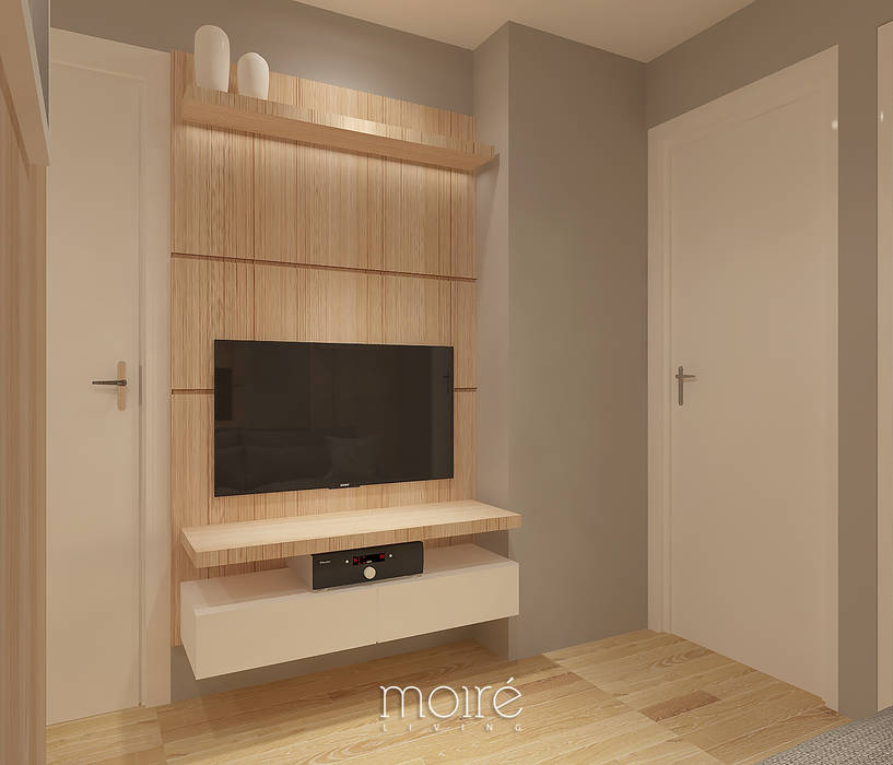 SMALL NOT TO SMALL, Moire Living Moire Living Ruang Keluarga Gaya Skandinavia Kayu Lapis