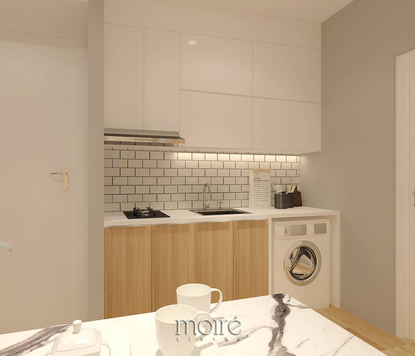 SMALL NOT TO SMALL, Moire Living Moire Living Built-in kitchens Plywood