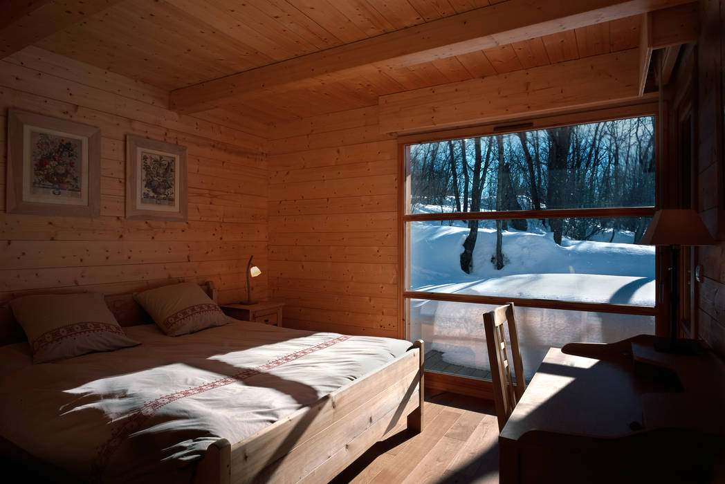 Chalet montagna VillaBio, VillaBio VillaBio غرفة نوم