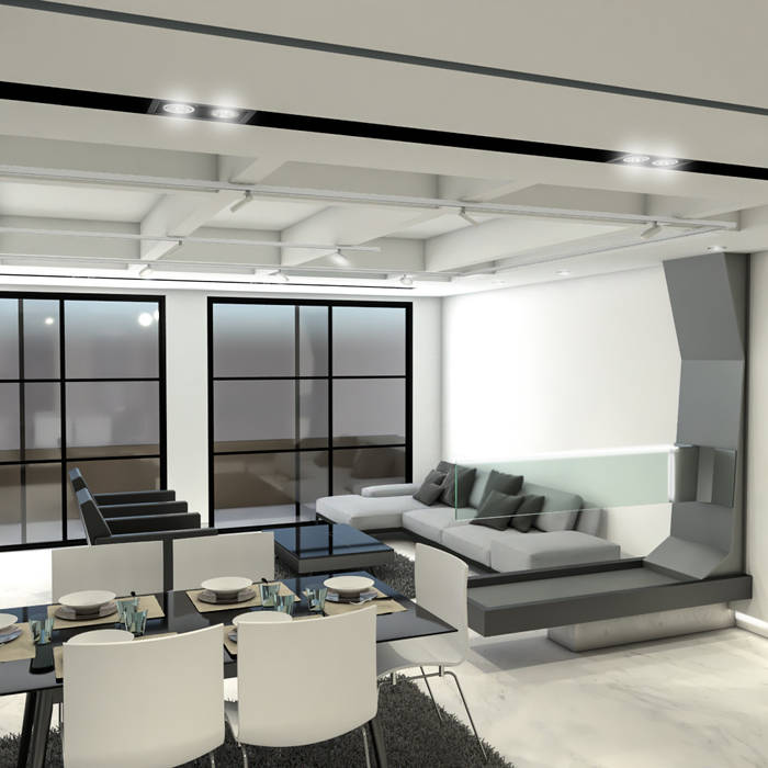Remodelación Apartamento Montoya, Pro Escala Arquitectos SAS Pro Escala Arquitectos SAS Salones de estilo moderno