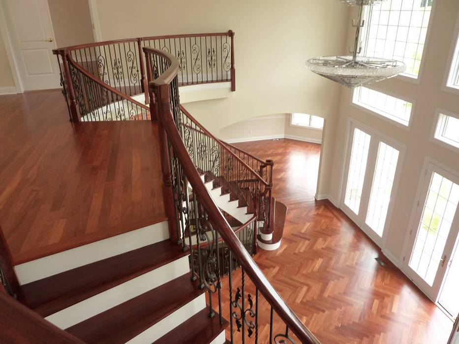 Mahogany Floors, Shine Star Flooring Shine Star Flooring Cầu thang