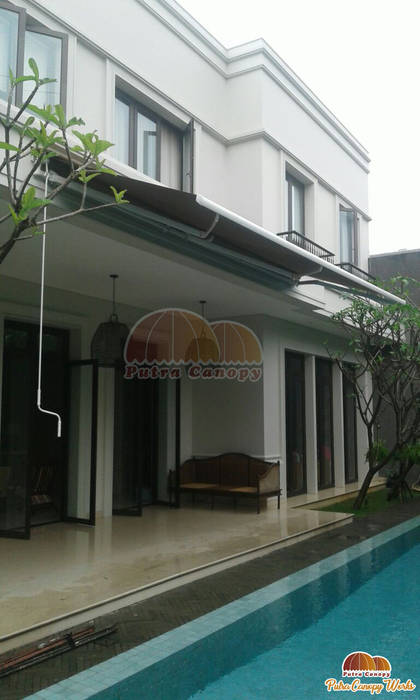 Awning Gulung Kolam Renang Jakarta, Putra Canopy Putra Canopy Pool Textile Amber/Gold Pool