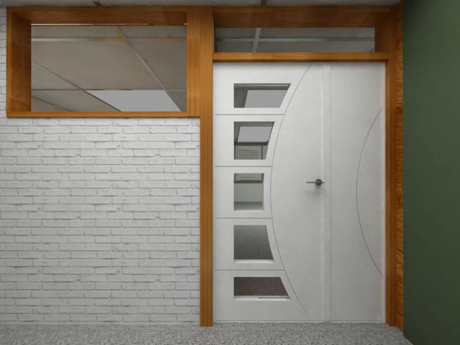 Diseño Mobiliario para oficina, Arq. Barbara Bolivar Arq. Barbara Bolivar Puertas interiores Madera Acabado en madera