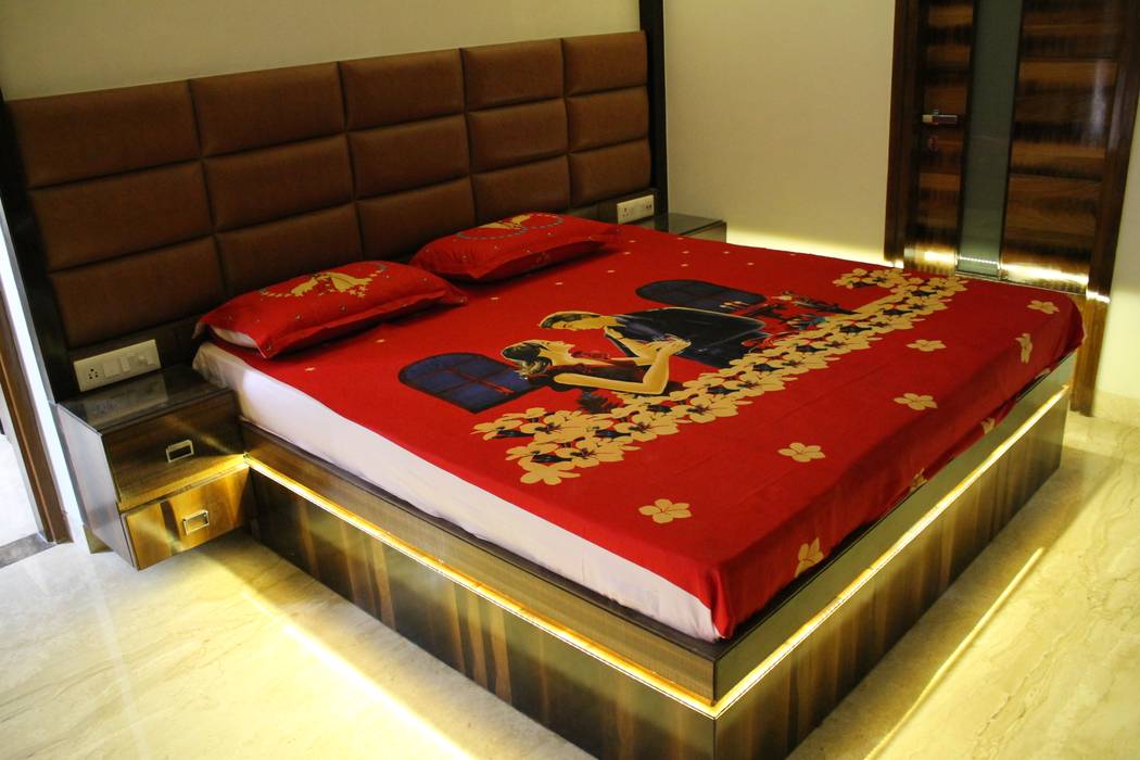 Garg Residence, KHOWAL ARCHITECTS + PLANNERS KHOWAL ARCHITECTS + PLANNERS Modern style bedroom