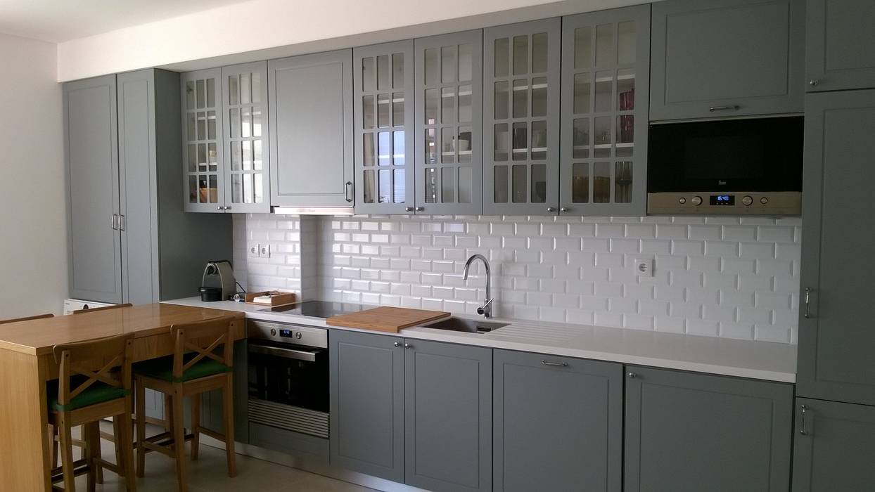 Remodelação de Moradia em Casal de Cambra, CF Arquitectura e Design CF Arquitectura e Design Built-in kitchens