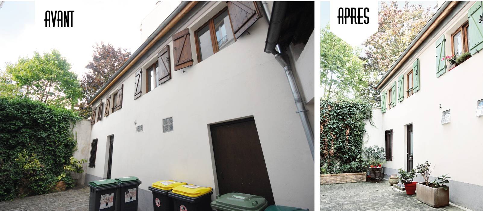 Rénovation complète d'une Maison de ville à Vincennes GRAM Architecture & Design Murs & Sols coloniaux