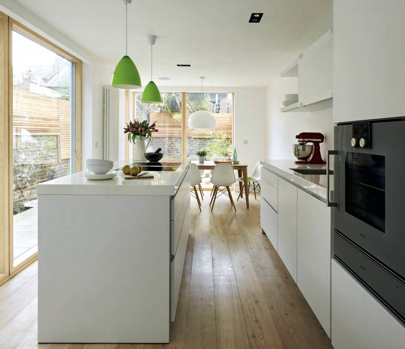 House remodeling in South London, Dittrich Hudson Vasetti Architects Dittrich Hudson Vasetti Architects Built-in kitchens