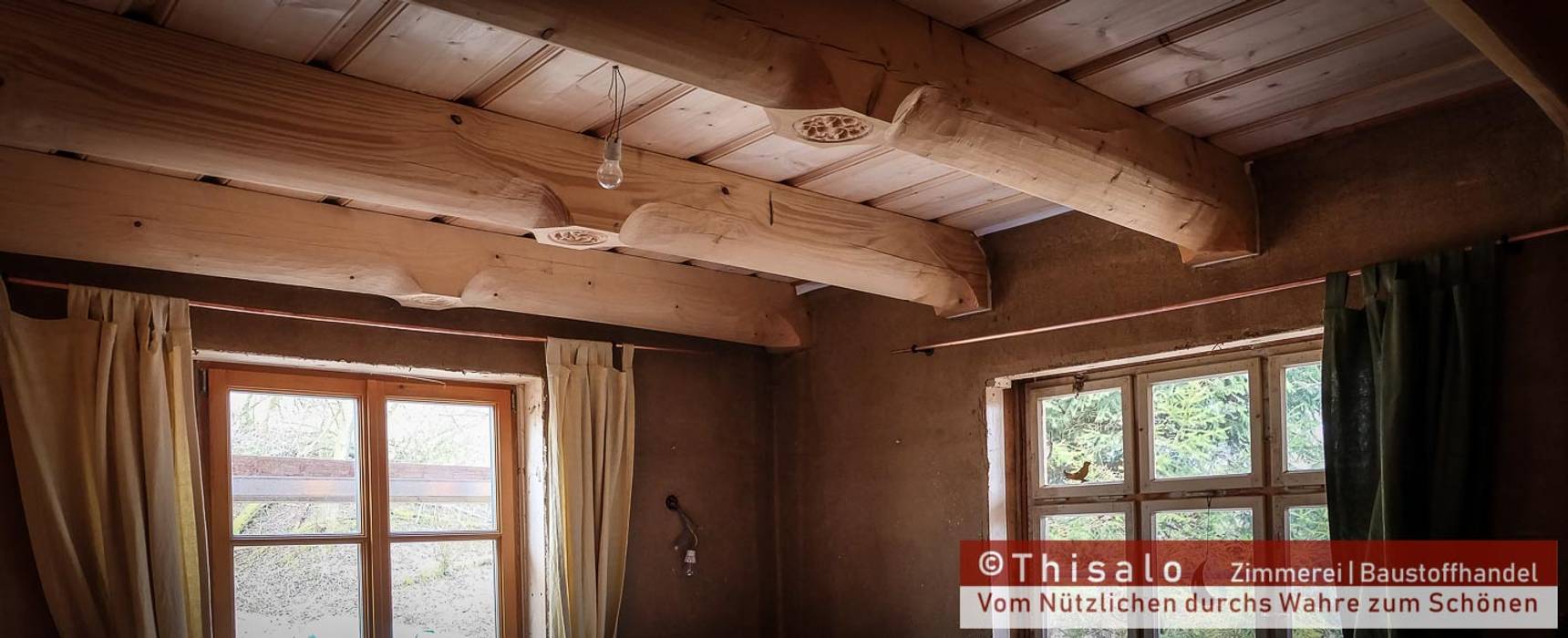 Gotische Balkenlage In Einem Fachwerkhaus Klassische Wohnzimmer