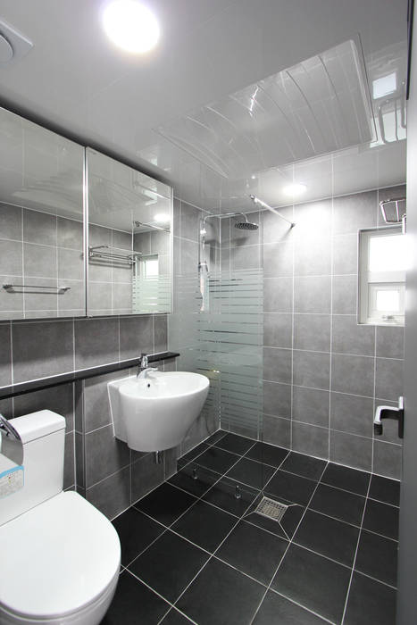 수원 장안구 34평 인테리어, 한 인테리어 디자인 한 인테리어 디자인 Modern bathroom