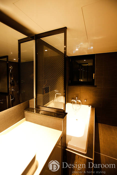 광장동 현대홈타운 12차 55평형 안방욕실 Design Daroom 디자인다룸 모던스타일 욕실