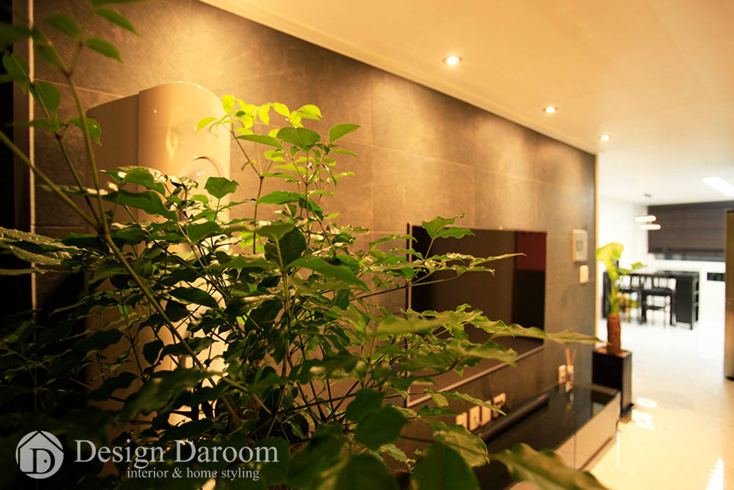 암사동 한강포스파크 아파트 거실 Design Daroom 디자인다룸 러스틱스타일 거실