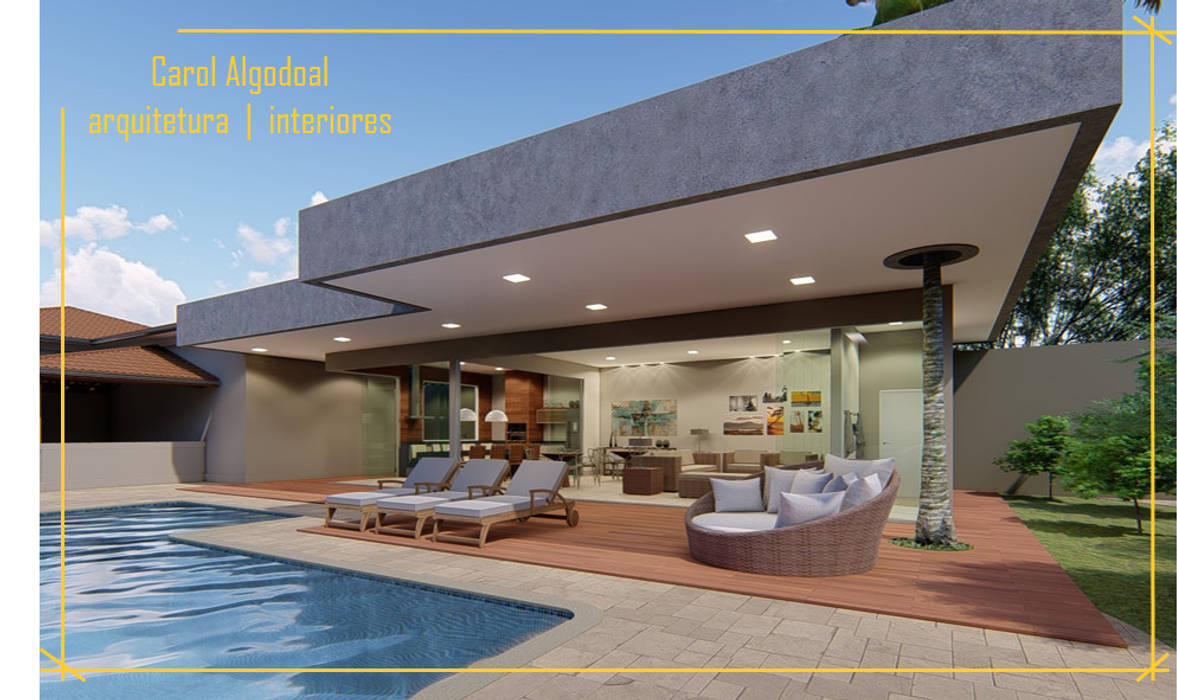 Piscinas, Algodoal Arquitetura Algodoal Arquitetura สระในสวน เซรามิค