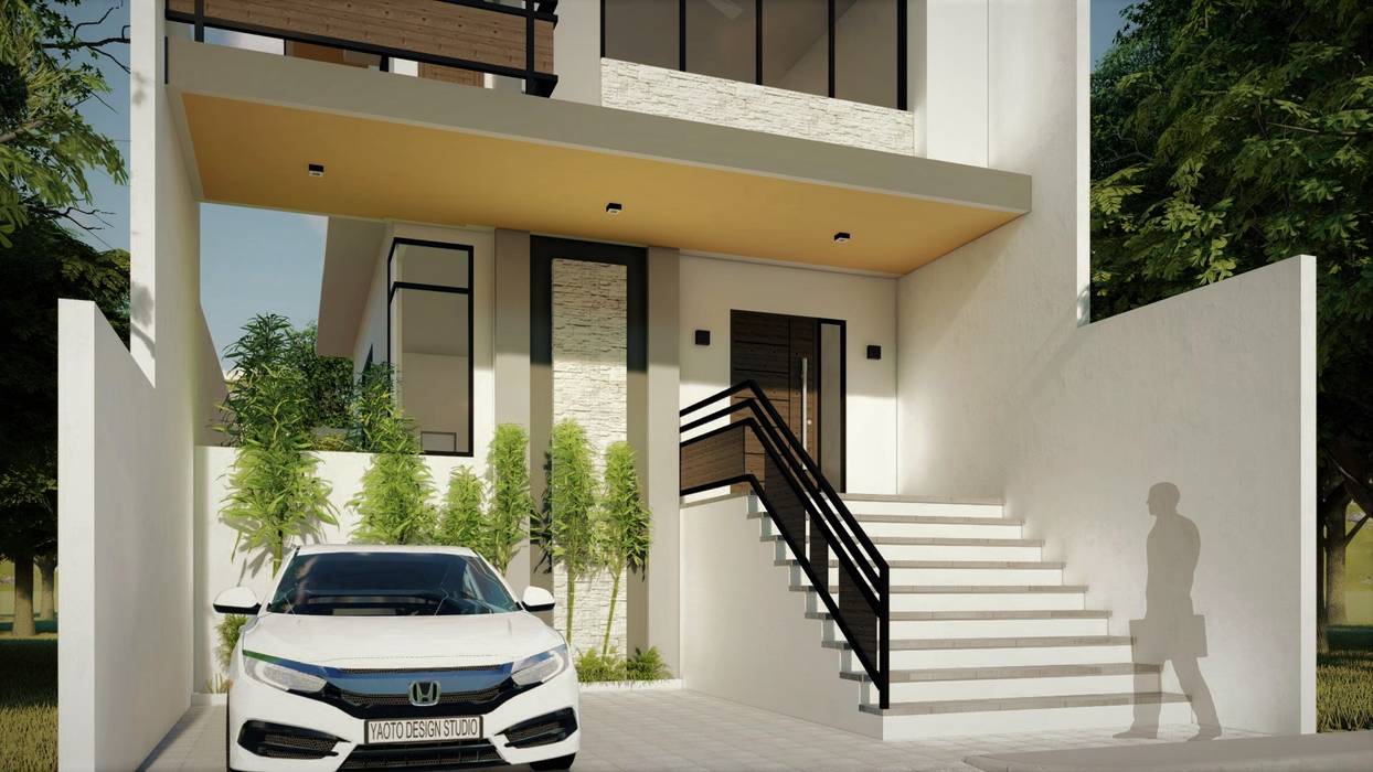 Proposed 2 Storey Zen Type Residence, Yaoto Design Studio Yaoto Design Studio Minimalistische Häuser