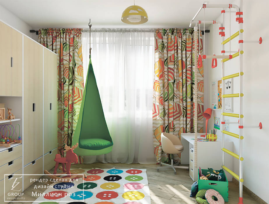 DESIGN PROJECT - LOFT, Design studio TZinterior group Design studio TZinterior group Baby room