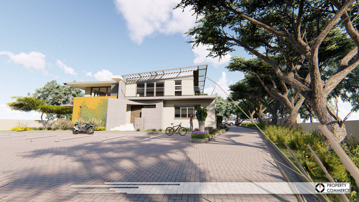 House to Office, Property Commerce Architects Property Commerce Architects Modern houses